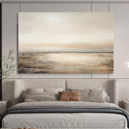 Neutral Seaside Abstract Painting for Calm Spaces YHT101