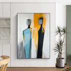 Abstract Human Forms Expressive Abstract Painting GAB0297