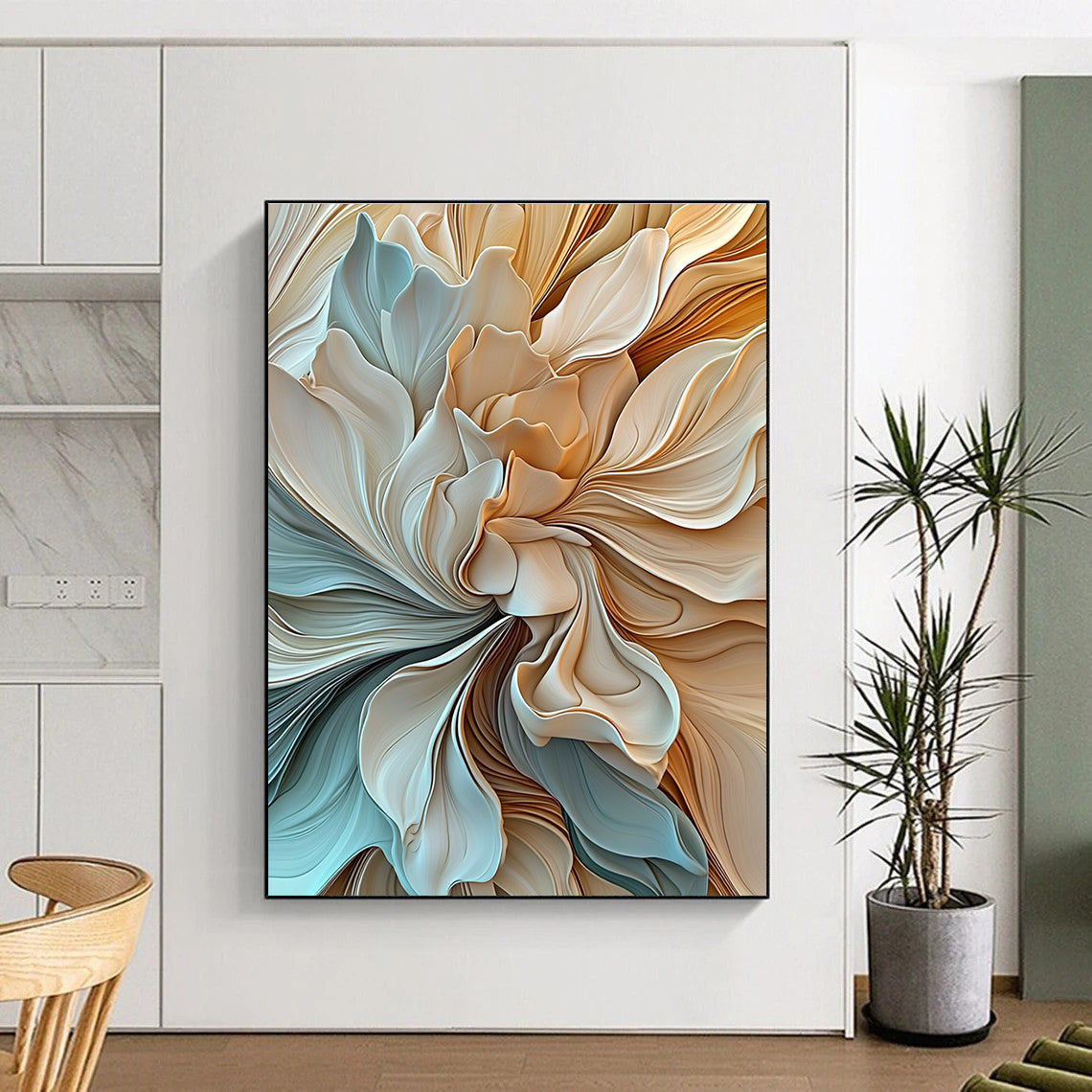 Abstract Floral Forms - Intricate Textured Abstract Art GAB0429