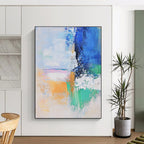 Colorful Abstract Composition Painting for Creative Art Studios GAB0808