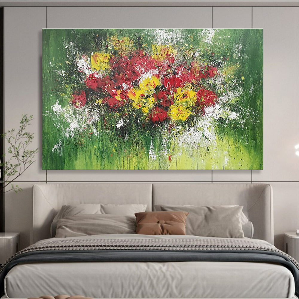 Impressionistic Flower Bouquet  Vivid Blooms ABS070