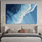 Aerial Ocean Wave Abstract Painting for Coastal - Themed Restaurants YHT258