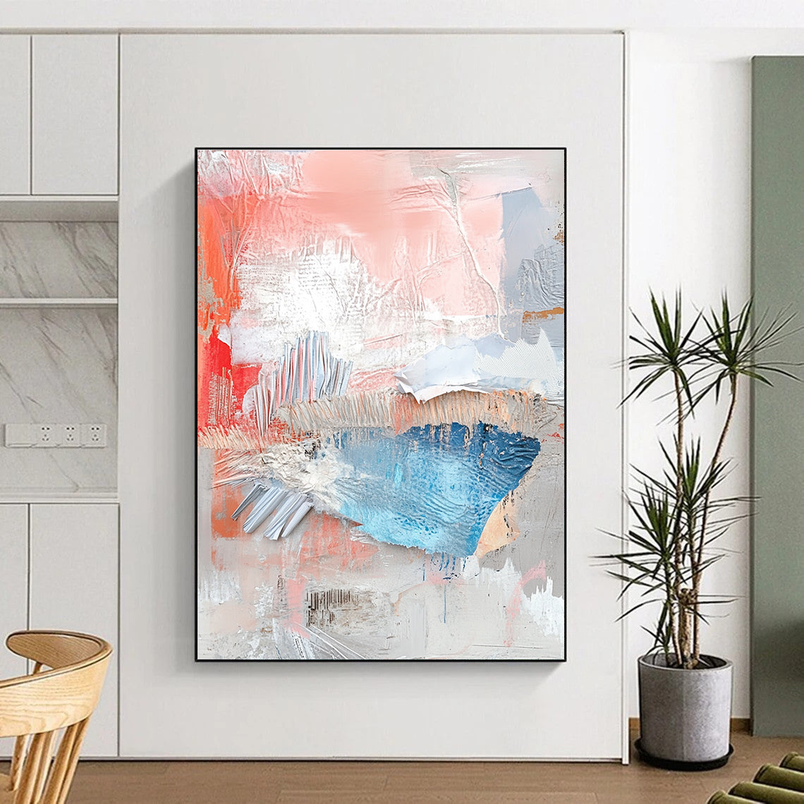 Collage of Textures 3 Abstract Painting with Raw Creativity WINK196