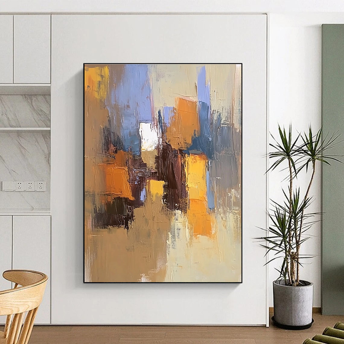 Colorful Urban Scene Abstract Painting with Lively Energy WINK792