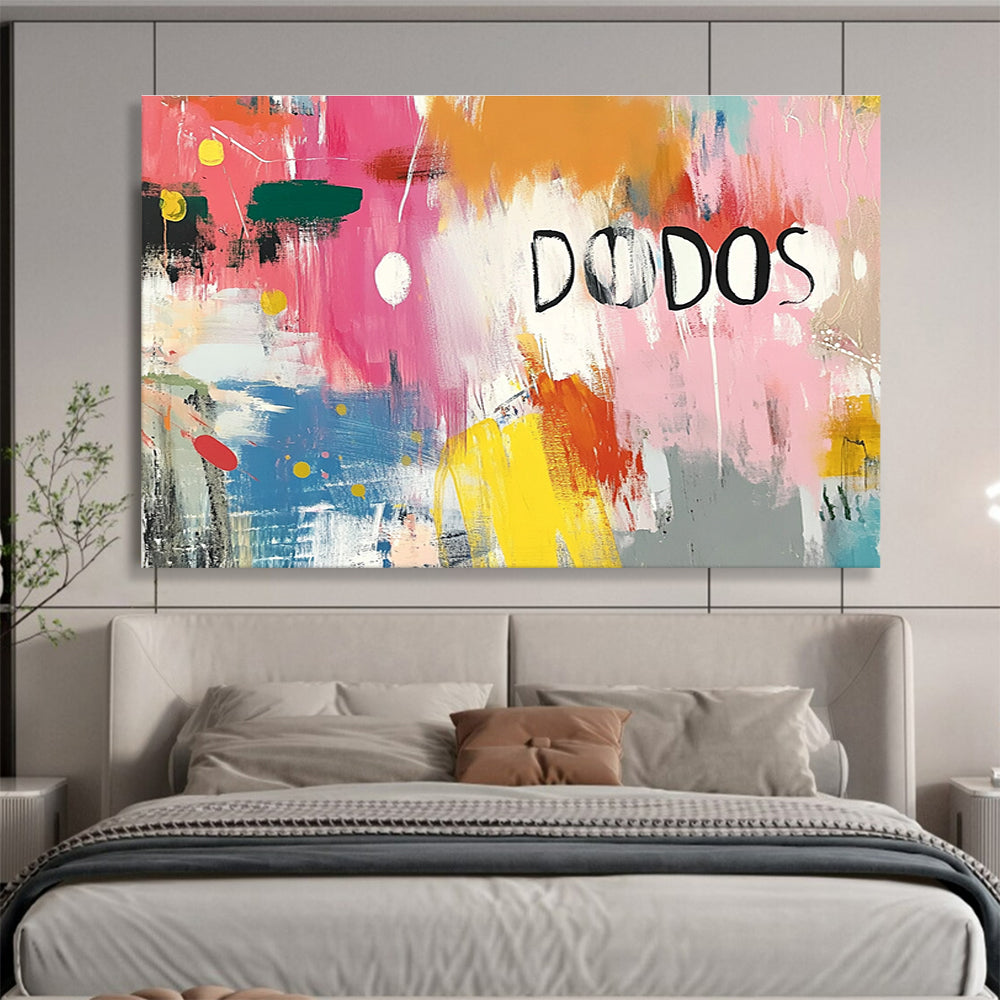 “DODOS” Colorful Abstract  Fun & Eclectic ABS048