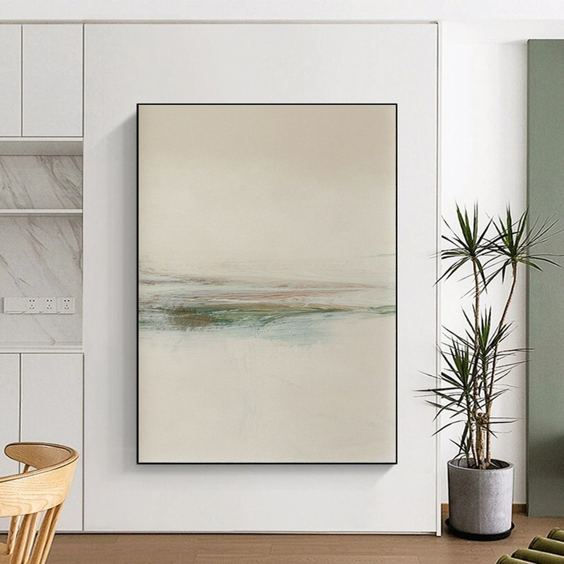 Gentle Soft - Toned Abstract Landscape for Restful Spaces HENG226
