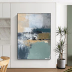Neutral Tone Abstract Painting for Minimalist - Themed Offices GAB1045