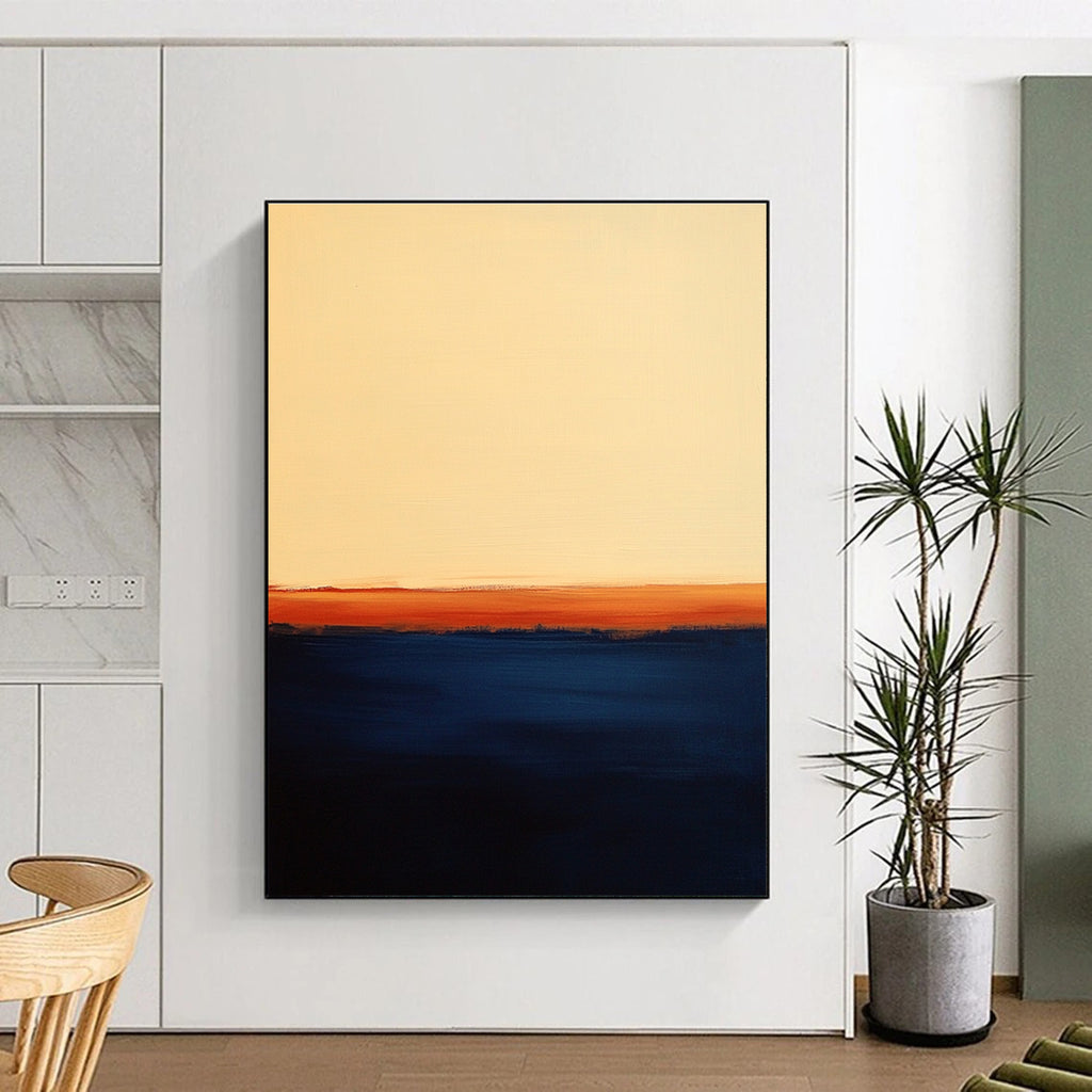 Sunset Abstraction Abstract Painting with Tranquil Gradients WINK192