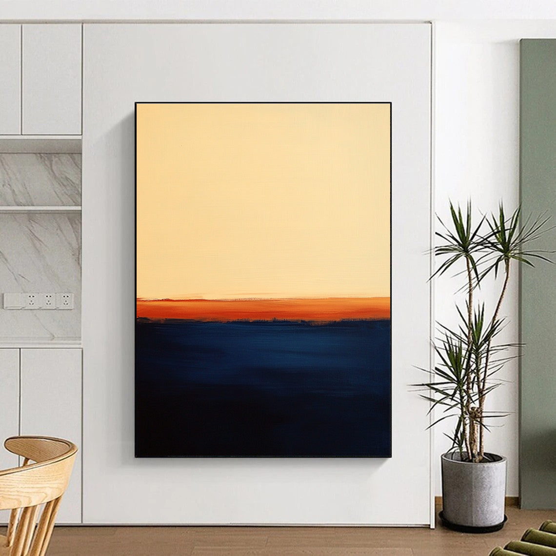 Sunset Abstraction Abstract Painting with Tranquil Gradients WINK192