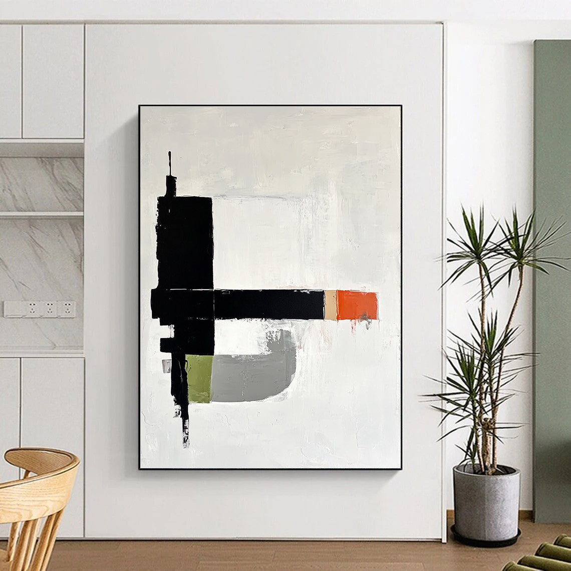 Geometric Color Block Abstract Painting for Architectural - Styled Studios GAB1049