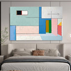 Soft Geometric Abstract in Pastel Colors ABS084