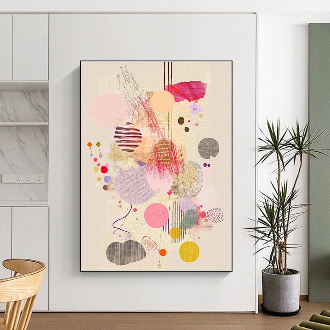 Colorful Circular Abstraction - Playful Modern Art GAB0395
