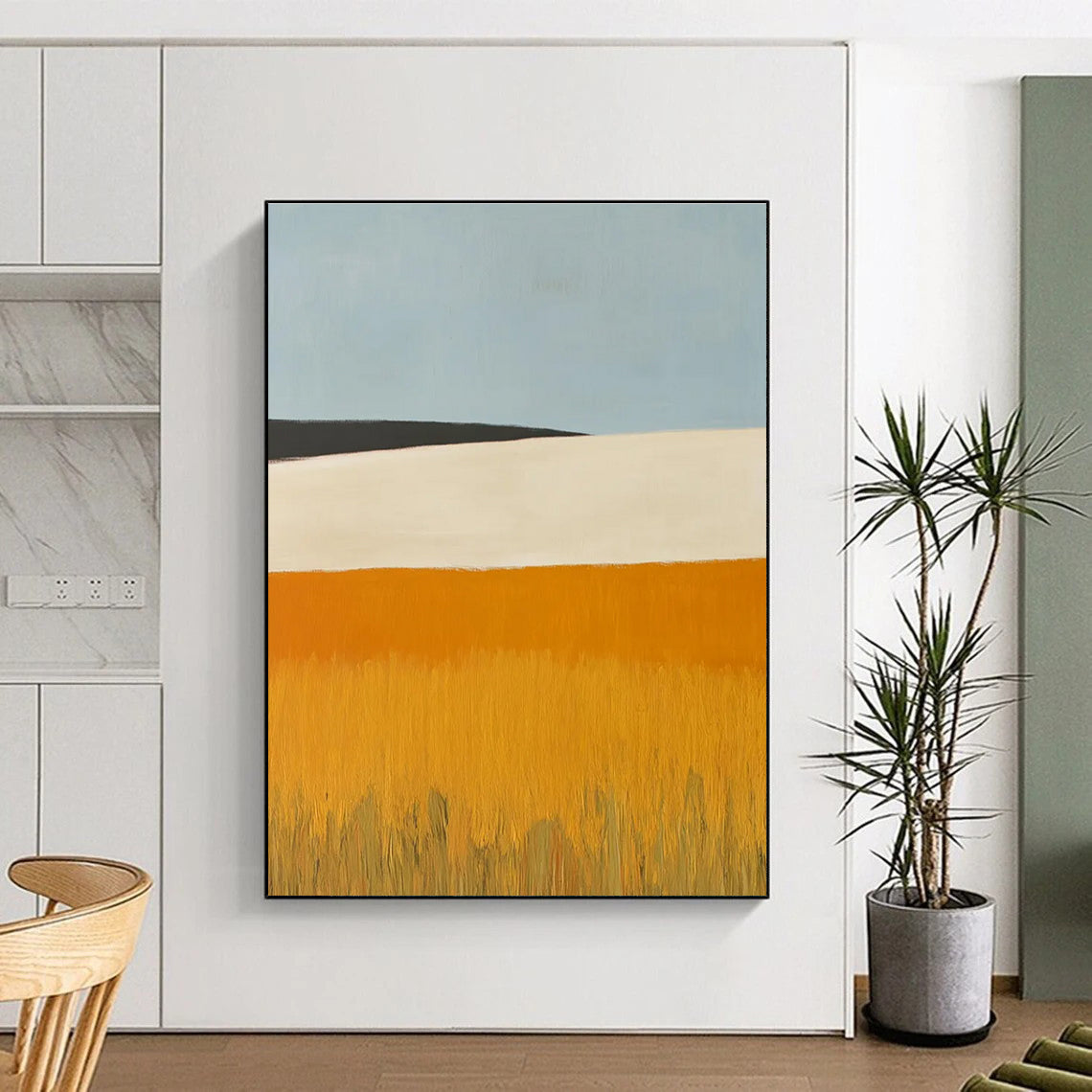 Minimalist Landscape Abstract Painting for Modern Home Offices HENG434