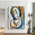 Abstract “Goodnight” Painting for Cozy Bedrooms GAB0744
