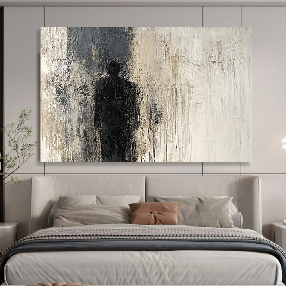 Silhouette in Shadow Abstract Painting ABS212