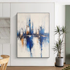 Blue City Abstract - Urban Landscape Art GAB0563