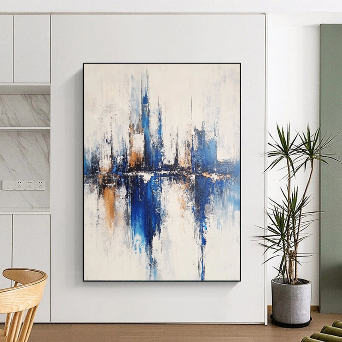 Blue City Abstract - Urban Landscape Art GAB0563
