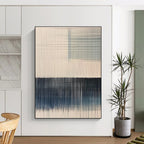 Vertical Line Patterns Abstract Painting with Minimalist Rhythm WINK073