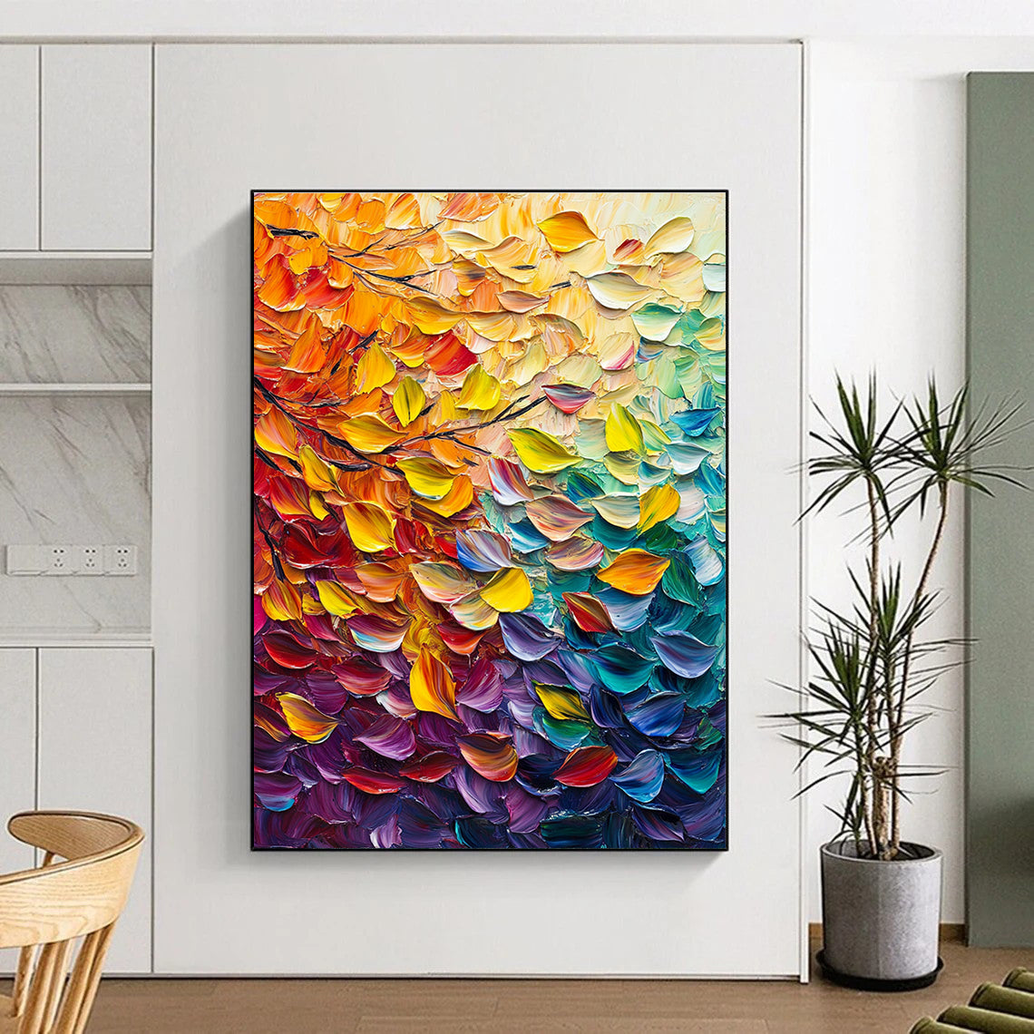 Autumn Leaves Abstract Painting for Seasonal - Decor Cafes GAB1324