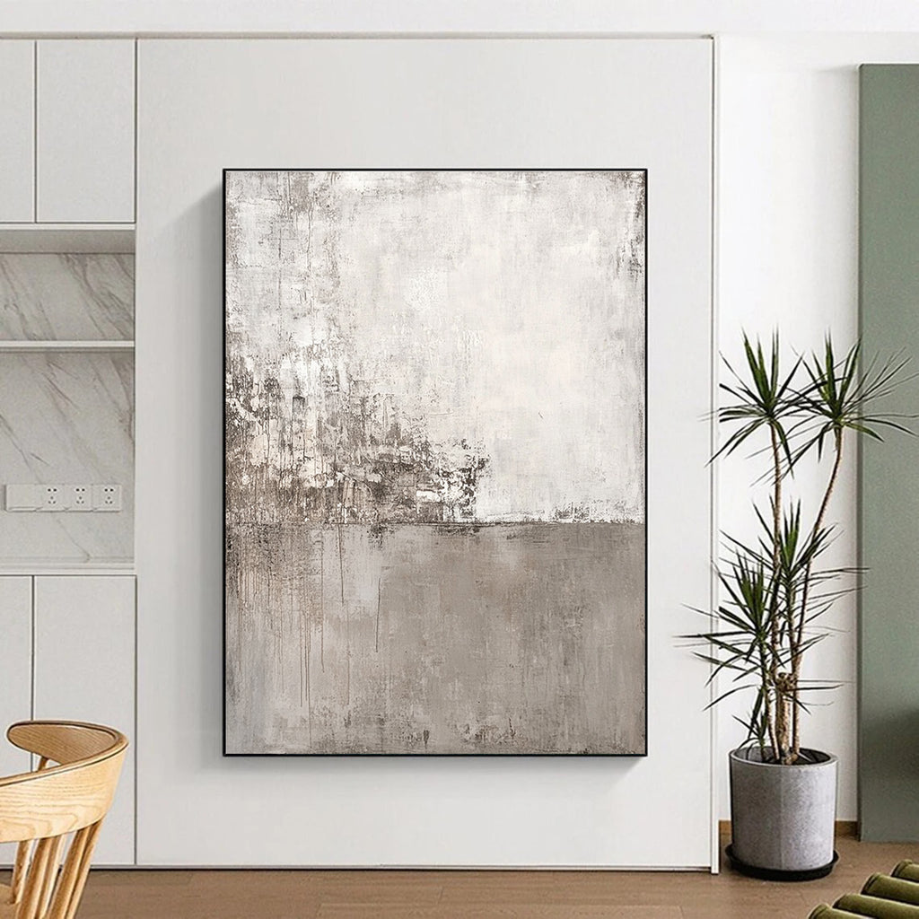 Gray - Toned Abstract Painting with Subtle Textures WINK120