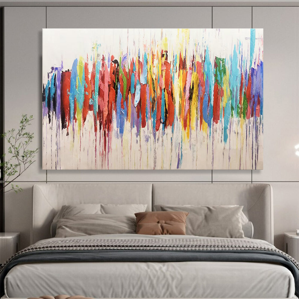 Color Drip Abstract Painting for Contemporary Art Galleries YHT211