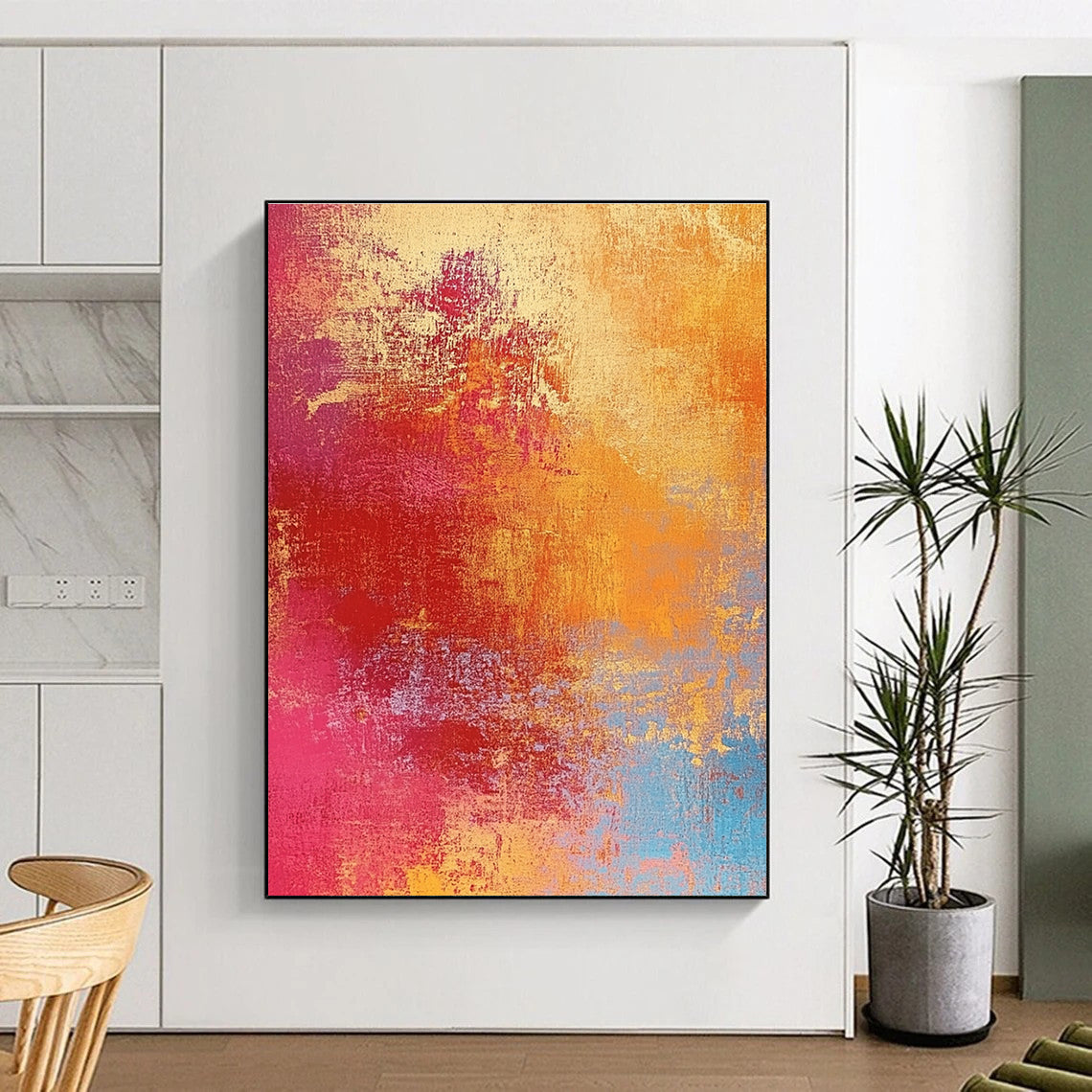 Colorful Gradient Abstract Painting with Vibrant Energy WINK501