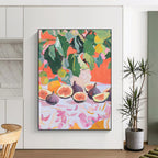 Fig Still Life Abstract Painting for Gourmet Kitchens HENG437