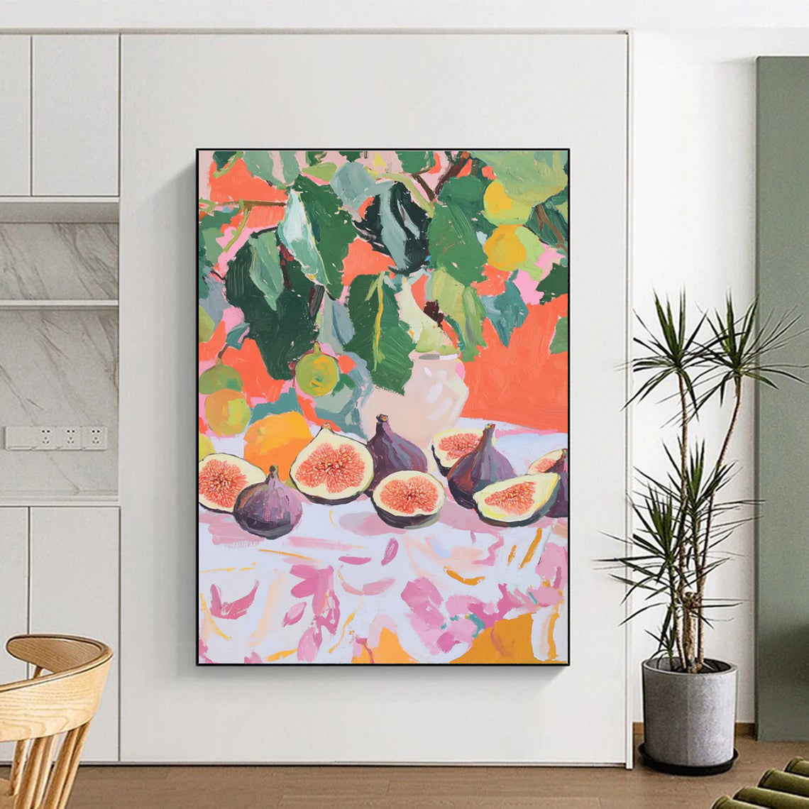 Fig Still Life Abstract Painting for Gourmet Kitchens HENG437