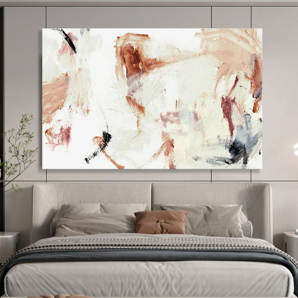 Subtle Hue Abstract Painting for Minimalist Dining Rooms YHT145