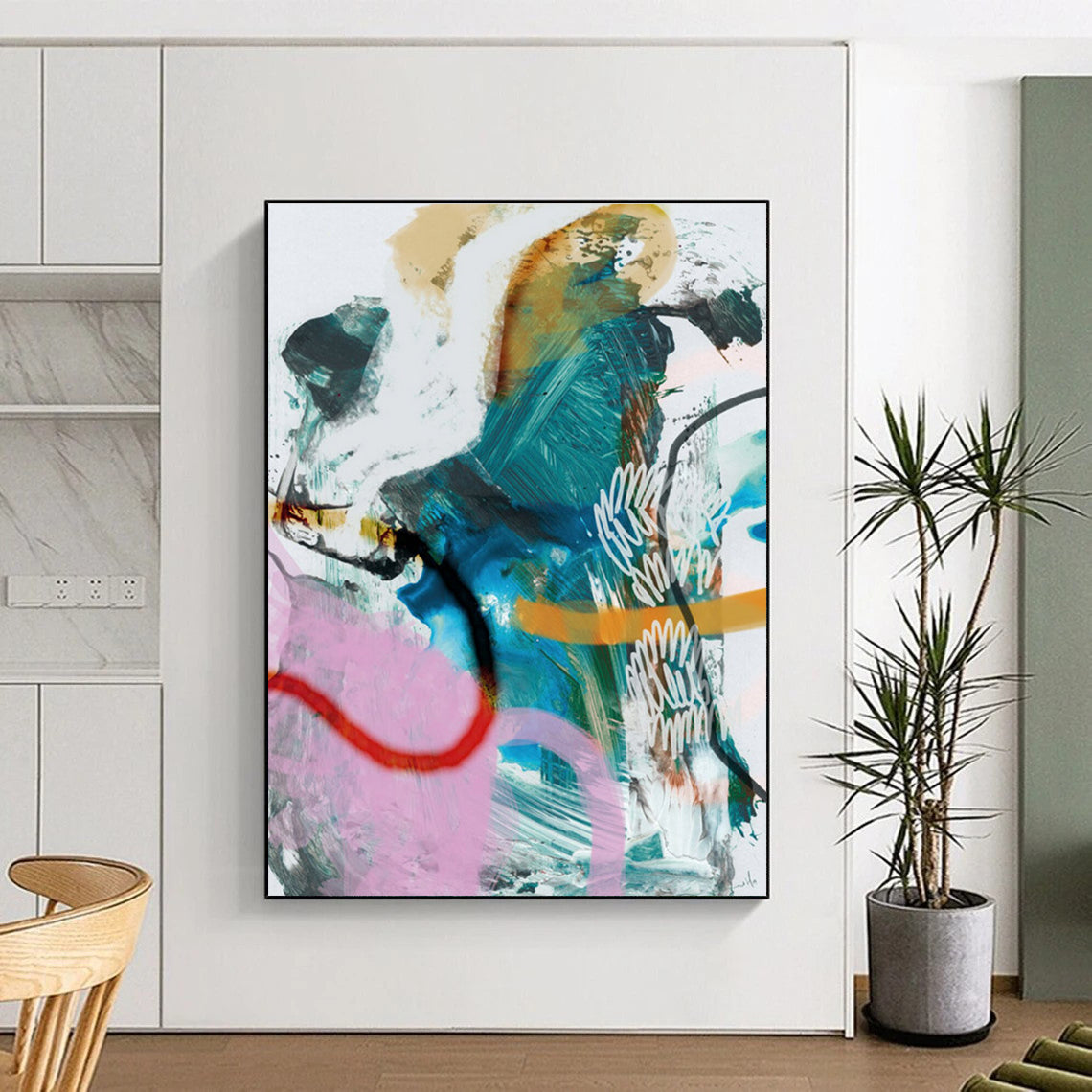Vibrant Colorful Abstract Collage for Creative Hubs HENG229