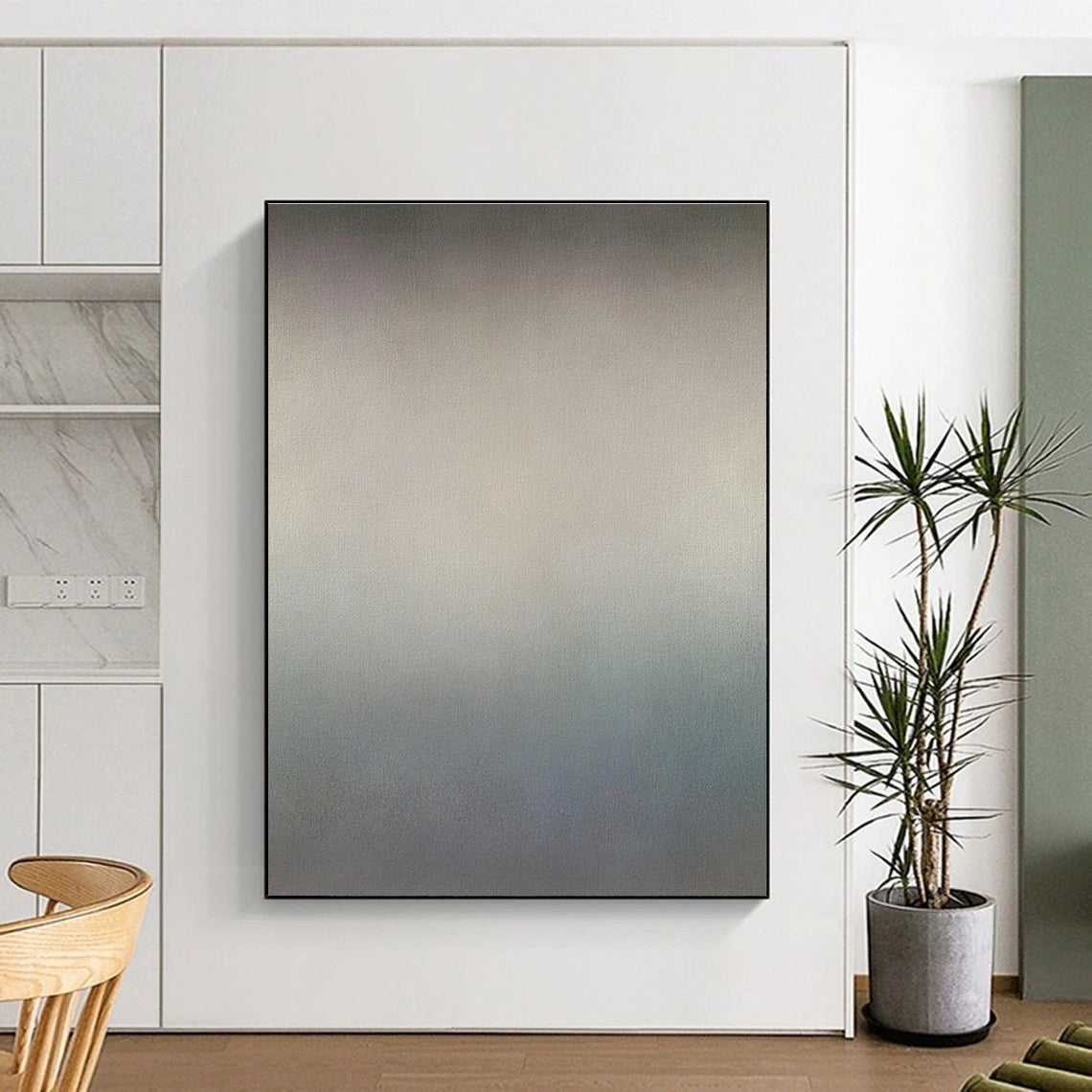Subtle Gradient Abstract Painting with Quiet Sophistication WINK283