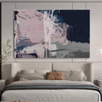 Soft Color Abstract Painting for Serene Bedrooms YHT142