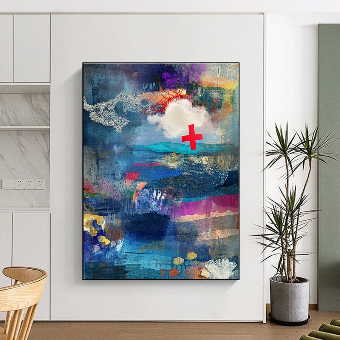 Another Collage - Style Abstract Painting for Creative Studios GAB1055