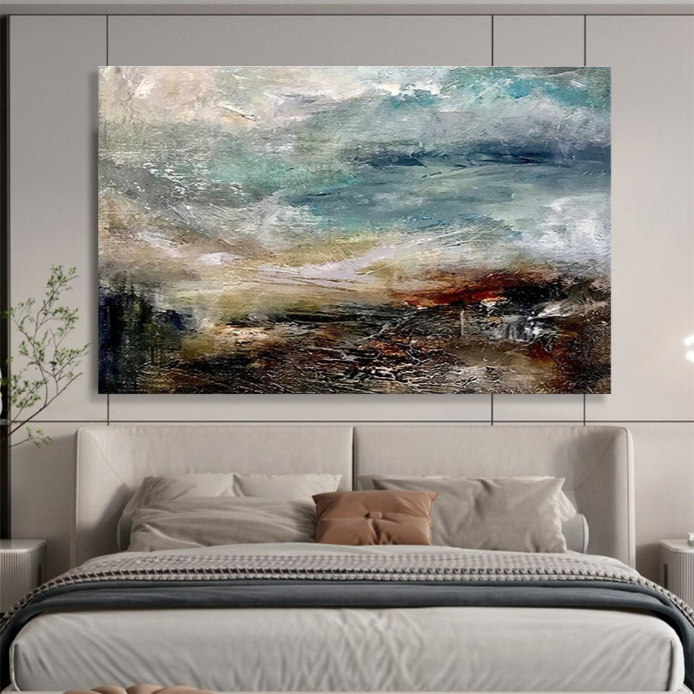 Textured Sea Abstract Painting for Art - Lovers’ Spaces YHT015