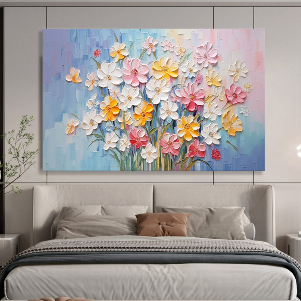 3D Flower Bouquet Abstract Painting for Elegant Dining Rooms YHT210