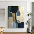 Geometric Portrait Abstract Painting for Contemporary Art Gallery Hallways GAB1204