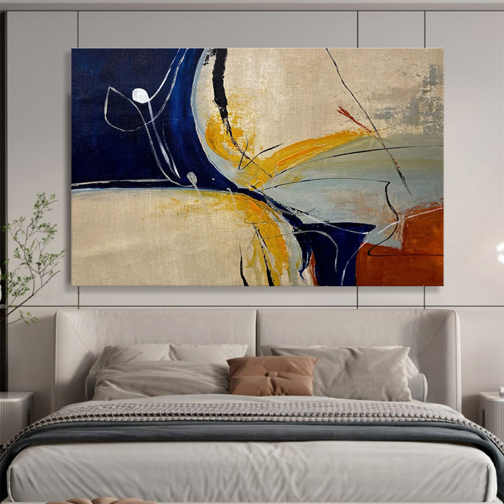 Minimalist Abstract Shapes Painting for Contemporary Offices YHT331