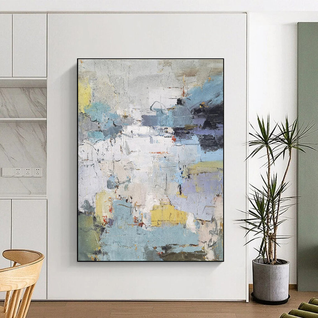 Colorful Abstract Landscape Painting for Modern Art Enthusiasts HENG312