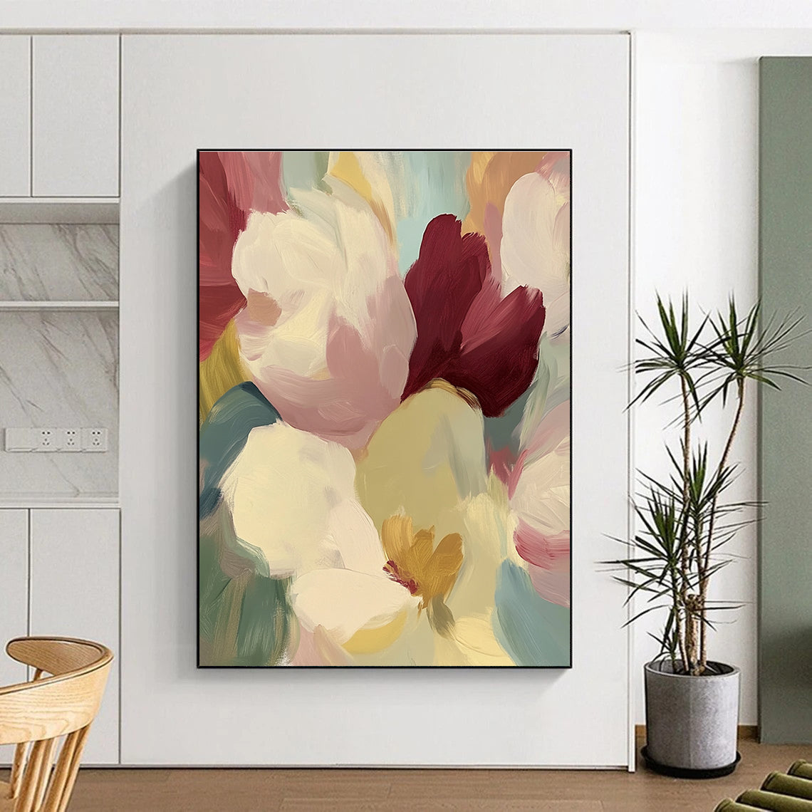 Colorful Petal Abstract - Vibrant Floral Abstract Art GAB0491