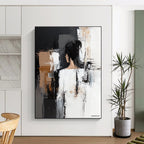 Abstract Female Figure Painting for Contemporary Bedroom Decor GAB1243