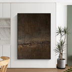 Dark Textured Abstract Painting for Sophisticated Hotel Bars HENG057