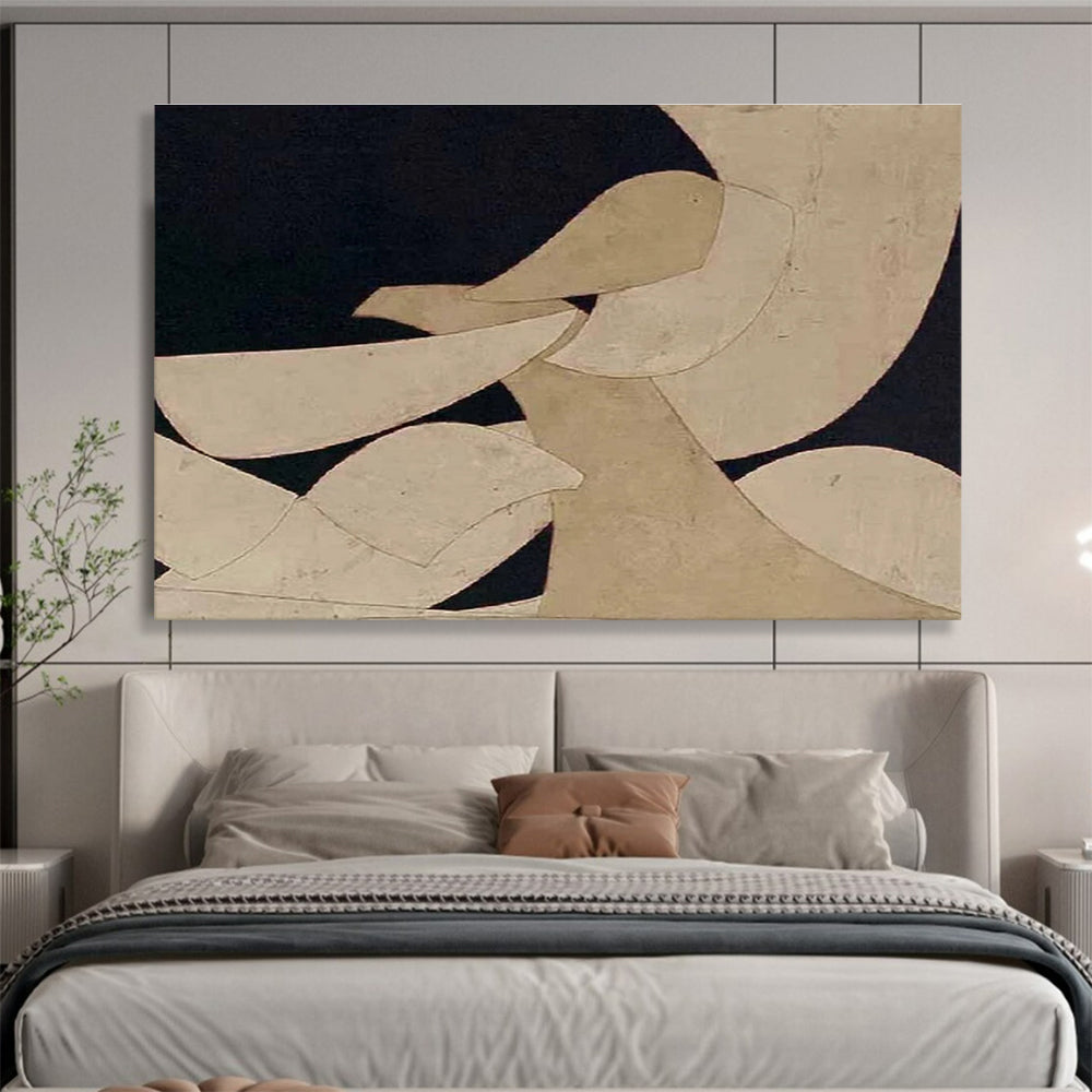 Minimalist Abstract Shapes Painting for Contemporary Office Lobbies YHT249