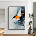 Abstract Bird in Flight Painting for Nature - Inspired Bedrooms GAB1132