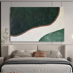 Organic Green - Brown Nature - Inspired Abstract Painting ABS123