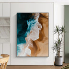 Aerial Beach Abstract Painting with Natural Harmony WINK311