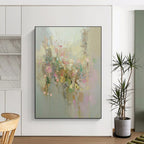 Pastel Floral Abstract Painting for Whimsical - Styled Boutiques GAB1068