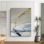 Dynamic Line Abstract Painting for Modern Dance Studio Lobbies HENG035