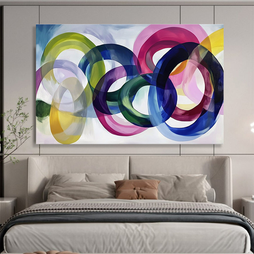 Colorful Intertwined Rings  Joyful Connections ABS116