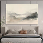 Ink - Washed Mountain Mist Abstract Painting ABS140