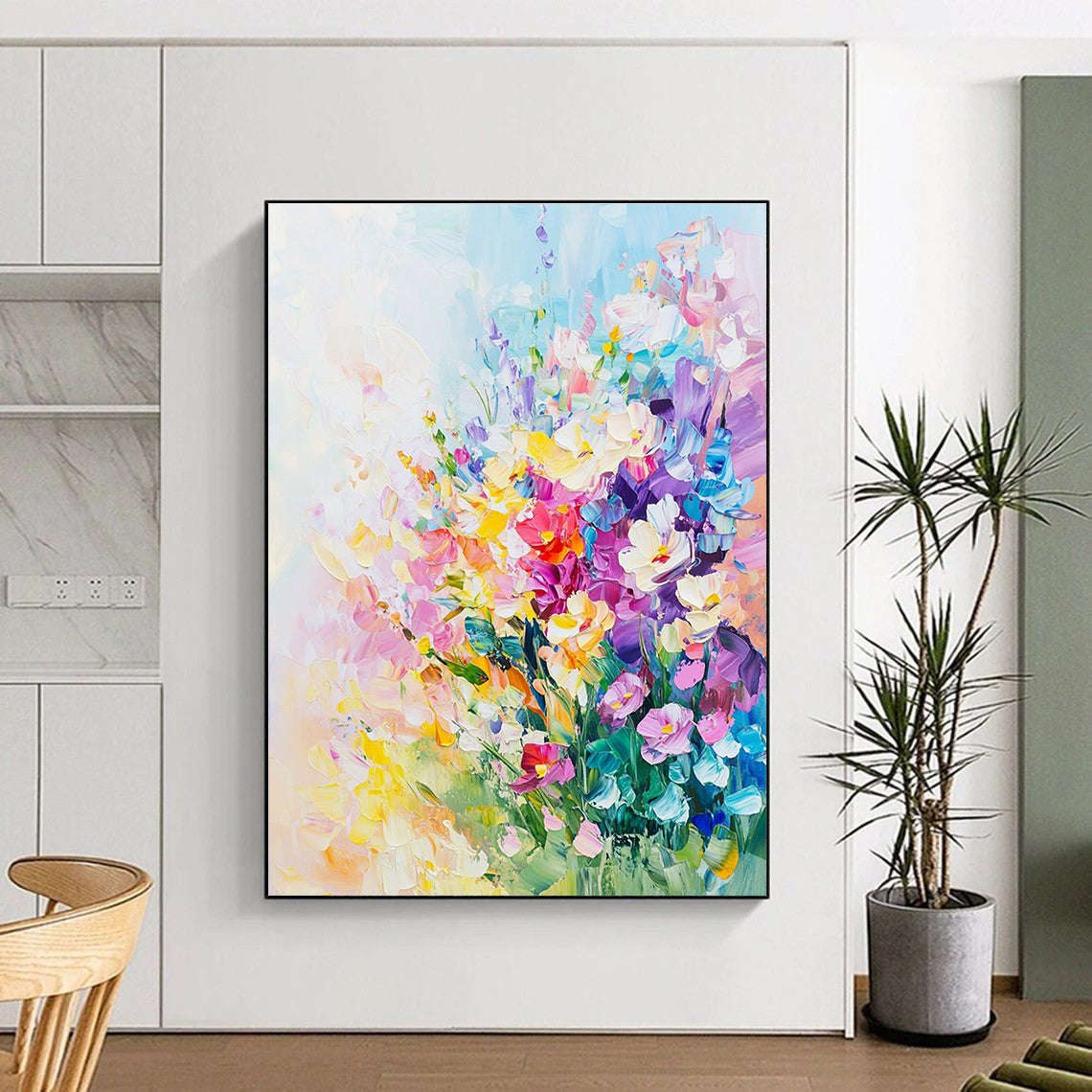 Colorful Flower Bouquet Abstract Painting for Feminine - Style Boutiques GAB1325